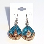 Small Teardrop Shaped Seashell Earrings