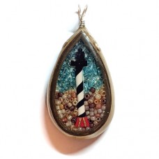 CLAY200 Cape Hatteras Lighthouse Pendant