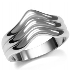 Stainless Steel Wavy Ring