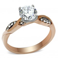 Rose Gold Plated Stainless Steel Ring