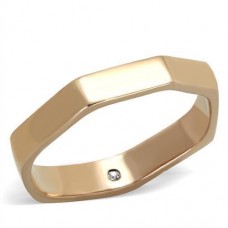 Rose Gold Plated Octagonal Band