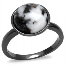IP Light Black Plated Stainless Steel Ring