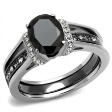 Black Plated Stainless Steel Ring