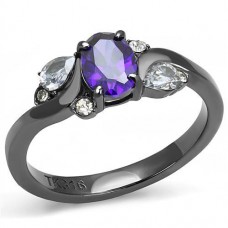 Light Black Stainless Steel Ring