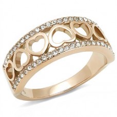 Rose Gold Plated Stainless Steel Ring