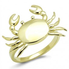 IP Gold Plated Crab Ring