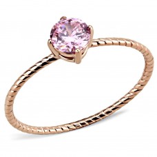 Rose Gold Plated Stainless Steel Ring