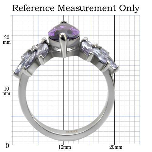 Royal Purple Marquis Cut CZ Ring Februar Geburtsstein Edelstahl TK316 - Bild 3 von 25