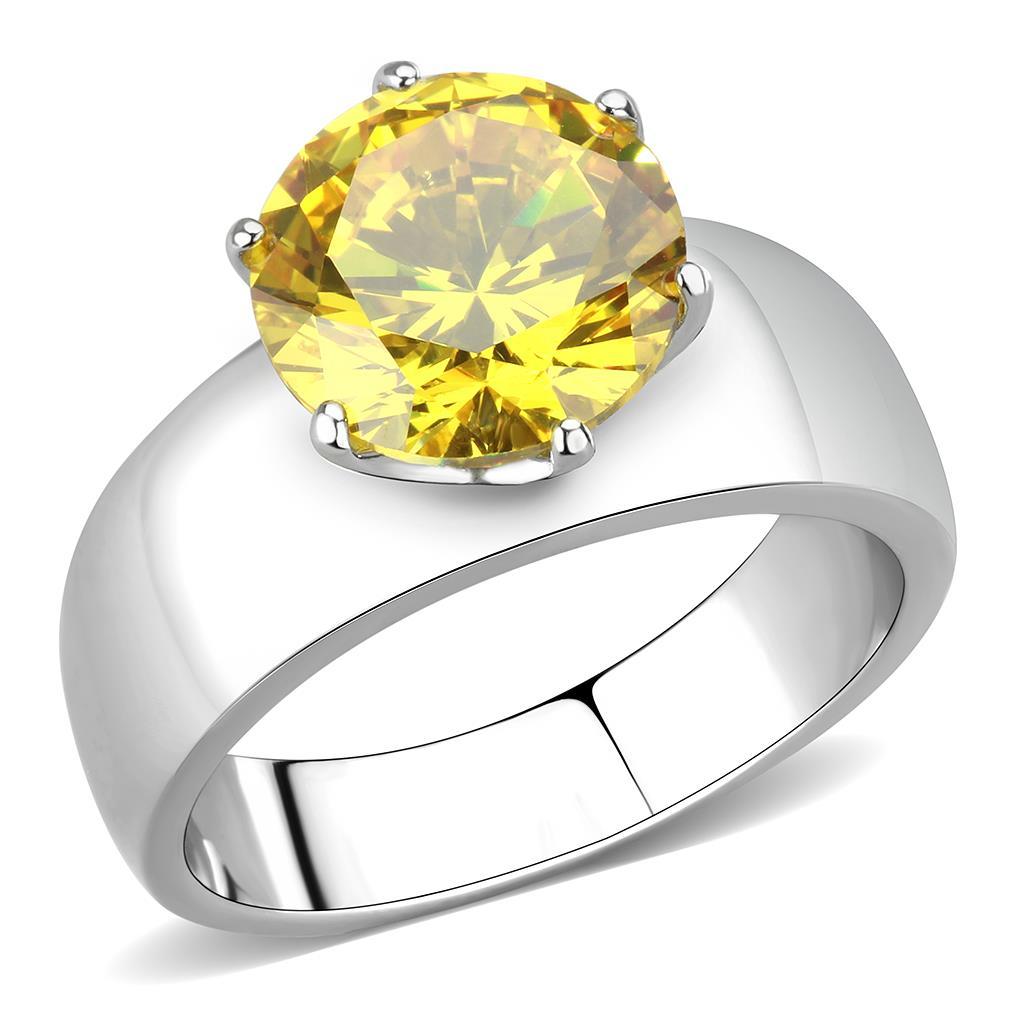 Canary yellow 2024 cz ring