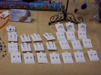 Hand Set Gemstone Earrings