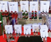 Silver Plated Christmas Earrings