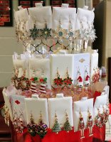More Fancy Christmas Earrings