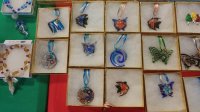 New Glass Pendant Lace Necklaces