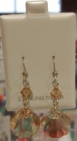 Scallop Shell Swarovski Earrings