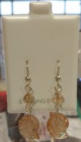 Nautilus Shell Swarovski Earrings