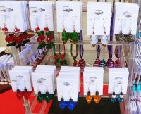 More Silver Plated Christmas Earrings